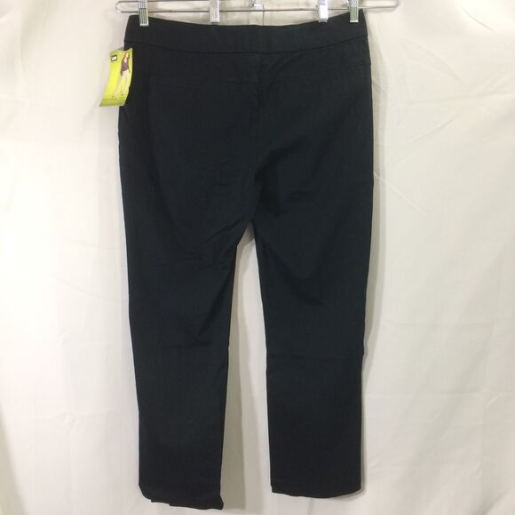 NEW Lee Style Up Pull On Pants 16P Black Barely Boot Cotton Stretch Natural Fit - Picture 3 of 4